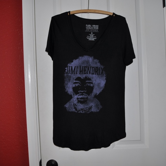 'FINAL' NEW Jimi Hendrix Drapey Clavicle Tee C7 - Picture 4 of 8
